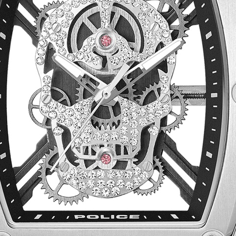 Silver Cranium Skeleton Dial
